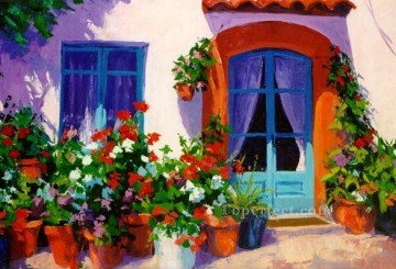 Landscapes Painting - ig003E scenery floral garden impressionist